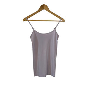 NWT CEST MOI Bamboo Blend Lilac Adjustable Strap Stretch Basic Tank Top One Size